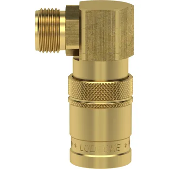 ESDF 1615 A-90AB (rychlospojka ESDF M16x1.5 vnější 90° ventil, DN9, mosaz)