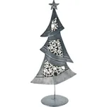 Stromek plech 37cm - stříbrný, 1ks