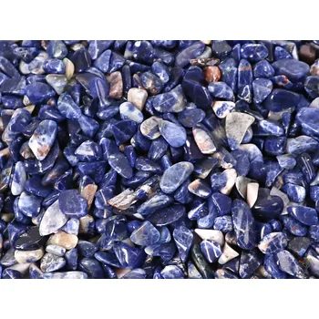 Drahý kámen Magieprirody.cz Tromlované kamínky Sodalit XS velikost 5 - 15 mm - Namíbie #85 Množství: 100g