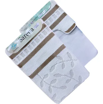 Koupelnová předložka Numberoplus Koupelnová a WC předložka bílé Sereha - 2ks