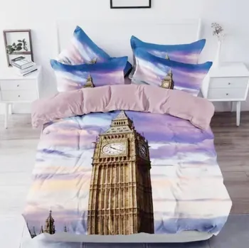 Povlečení Numberoplus Bavlněné povlečení jednolůžkové 2 dílné + povlak na polštářek ZDARMA tower - Big ben