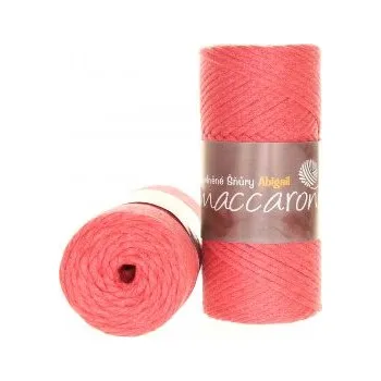 Příze Maccaroni Šňůry Abigail 3mm - 603-01 lososová