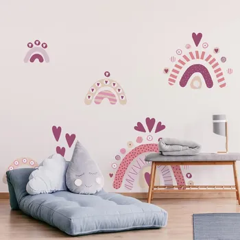 Samolepící dekorace LuxusniObrazy.cz Samolepky na zeď – Duhový svět I.