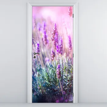 Fototapeta LuxusniObrazy.cz Fototapeta na dveře - Levandule ve třpytu slunce