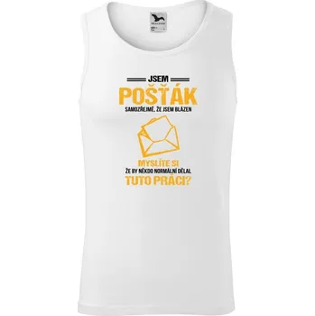 Pánské tílko Pánské tílko Malfini Core Samozřejmě, že jsem blázen - pošťák