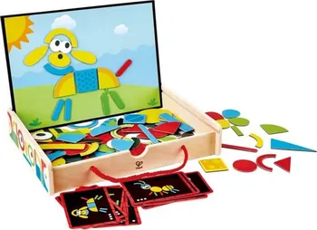Dřevěná hračka HAPE Magnetický kufřík s tvary