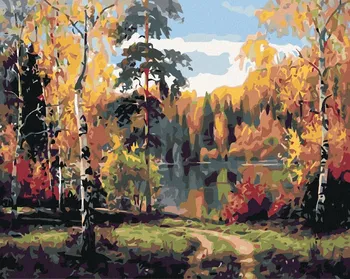 Zuty Malování podle čísel Podzimní jezero