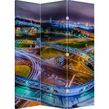 Paraván LuxusniObrazy.cz Paraván - Panorama nočního města