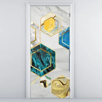 Fototapeta LuxusniObrazy.cz Fototapeta na dveře - Mramorová kompozice