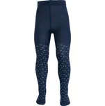 Bavlněné punčocháče s květinovými motivy modré SAFA Velikost: 122/128