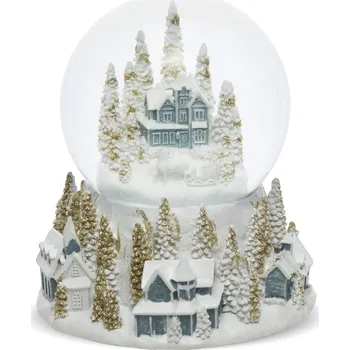 Vánoční dekorace Sněhová koule - Vesnice 2