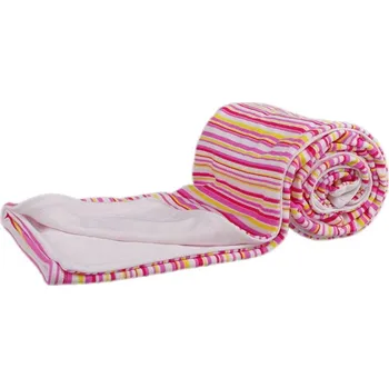 Dětská deka Kaarsgaren Oboustranná bambusová deka růžové proužky