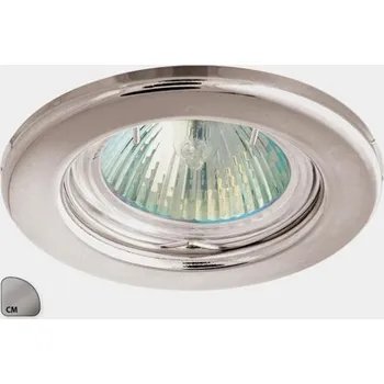 vypínač a zásuvka Rámeček DUFF 204 - vestavný pevný rámeček pro žárovky o průměru 50mm Barva: matný chrom