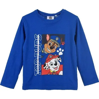 Chlapecké tričko Modré tričko s dlouhým rukávem Paw Patrol Velikost: 116