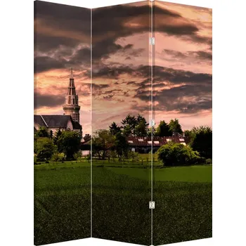 Paraván LuxusniObrazy.cz Paraván - Krajina s kostelem