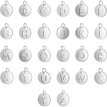 Šperk Šperky4U Malý ocelový přívěšek s kroužkem - iniciála - OPP1632-H