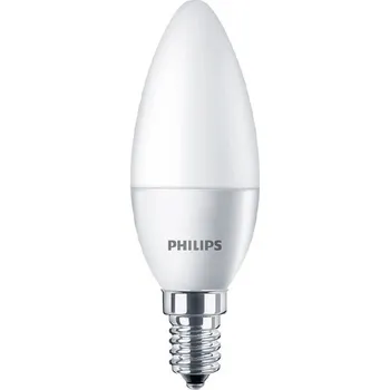 Žárovka Philips LED žárovka LED E14 5W = 40W 470lm 4000K Neutrální bílá svíčka