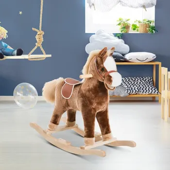 Houpací kůň Goleto Dětský houpací kůň Hnědá