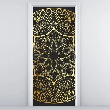 Fototapeta LuxusniObrazy.cz Fototapeta na dveře - Zlatá abstrakce