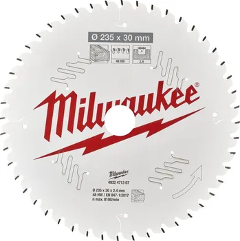 Pilový kotouč Kotouč pro okružní pilu Milwaukee CSB P W 235 x 30 x 2.4 x 48ATB 4932471307