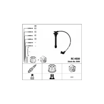 Zapalovací kabel Sada kabelů pro zapalování NGK RC-HE89 - HONDA