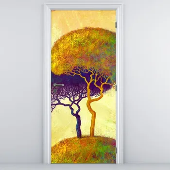 Fototapeta LuxusniObrazy.cz Fototapeta na dveře - Stromy na kopci