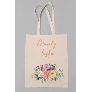 Nákupní taška Bavlněná taška Mamky taška Barva: Béžová