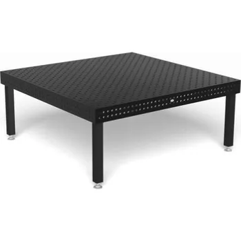 Dílenský stůl SIEGMUND [220045.XD7] Svařovací stůl Professional Extreme 8.7 2000x2000x150, plasmanitridovaný, diagonální rastr, Noha základní 700