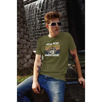 Pánské tričko Pánské tričko Madafakas Barva: Khaki, Velikost: 3XL