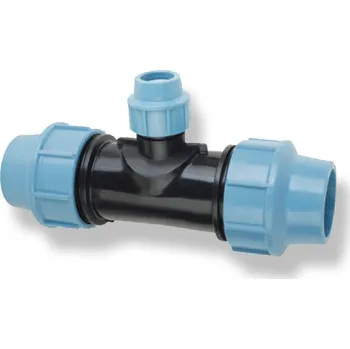 Vodovodní potrubí PE T-kus 90° DN 25x20x25 - redukovaný