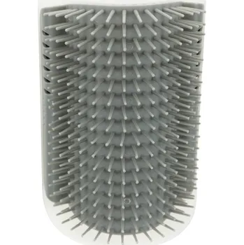 Trixie Masážní kartáč k upevnění na roh 8 x 13 cm šedý