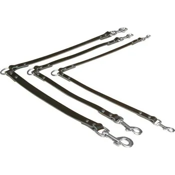 Vodítko pro psa TRIXIE Kožená rozdvojka XS-S 30 cm/10 mm černá