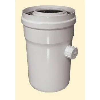 Kouřovod Zachytávač kondenzátu DN80/125, L-250mm, PPs/Al-kondenzační 417EN