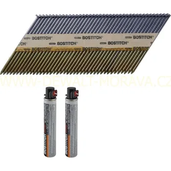 Hřebík Bostitch PT3180FC HLADKÉ hřebíky PT 3,1 x 80 mm+2x PLYN. BOMBIČKA 80ML, 2200ks, spojené papírem