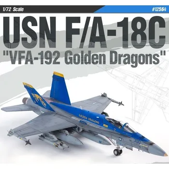 Plastikový model Academy Academy 12564 F/A-18C "VFA-192 Golden Dragon"