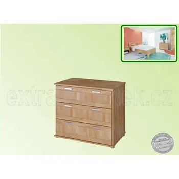 Komoda Prádelník Delta 2D - Grand 189 BUK Materiál: Buk, Moření: Olše