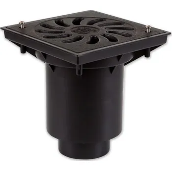 kanalizace Kanalizační vpusť KVS 160 S-P spodní D 160, mřížka plast, přítok 355 l/min