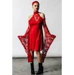 šaty dámské KILLSTAR - To Dust Kimono-Sleeve - SCARLET - L