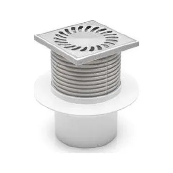 Podlahová vpusť PV110N-L2 spodní s límcem, přítok 86 l/min