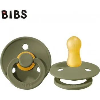 dudlíky BIBS DUDLÍK KAUČUK KULATÝ TŘEŠINKA OLIVE M