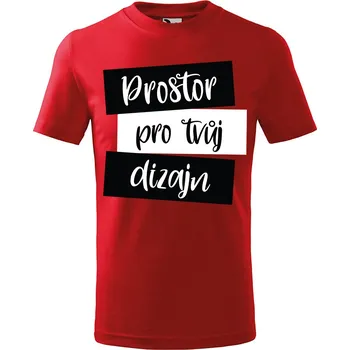 Dívčí tričko Dětské tričko s vlastním potiskem (krátký rukáv) Barva: Červená, Velikost: 122