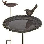 Litinové pítko pro ptáky hnědé