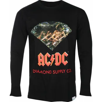 Pánské tričko tričko pánské s dlouhým rukávem DIAMOND X AC/DC - M