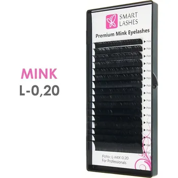 Umělé řasy MINK - L - 0.20