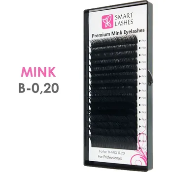 Umělé řasy MINK - B - 0.20