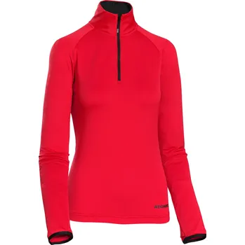 Termoprádlo 2. vrstva Atomic snowcloud fleece zip-neck červená 2021/22