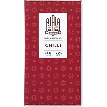 Čokoláda AJALA CHOCOLATE Chilli 70% Cacao 100% Lásky