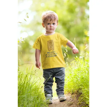 Chlapecké oblečení Chlapecké tričko Můj otec, můj kamarád Barva: Žlutá, Velikost: 158