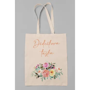 Nákupní taška Bavlněná taška Dědečkova taška Barva: Béžová
