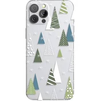 Kryt FORCELL Winter pro Apple iPhone 13 Pro Max - gumový - zasněžený les